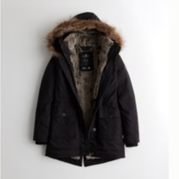 Teddy-Lined Black Parka - Picture 12 of 12